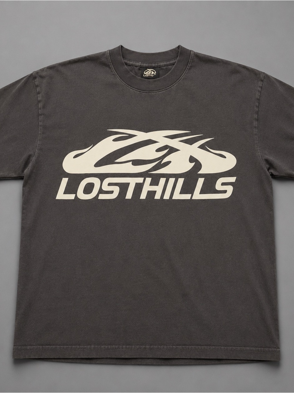 Lost Hills ‘Classic Logo’ Men's Black Graphic Logo T-Shirt
